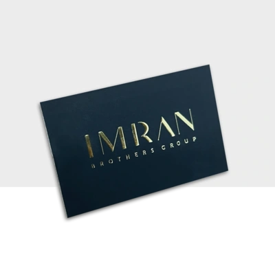  Foiled Business Cards  -  450gsm Silk Coated & Soft Touch Matt Lamination & Gold Foil