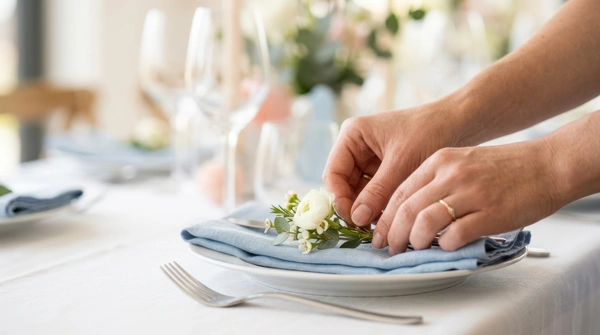 Baby Blue Table Setting 