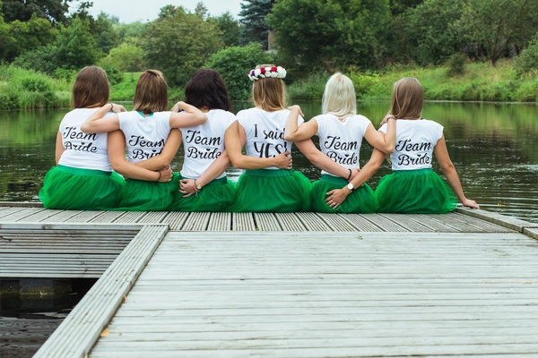 Team Bride Printed T Shirts
